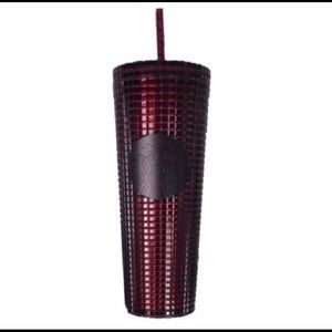 Starbucks mirror grid berry Holiday cup 24 oz